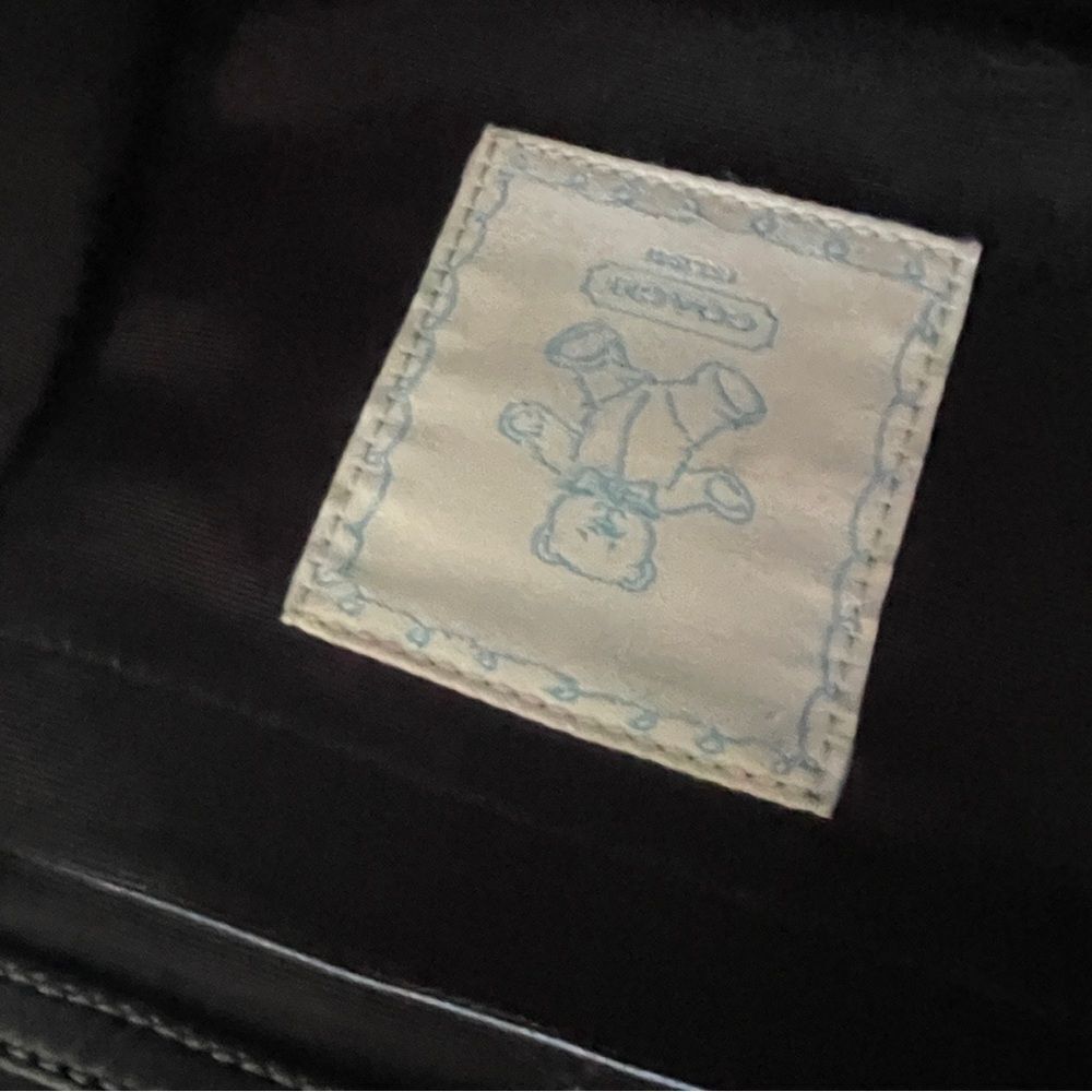 Coach Black & Charcoal Signature Jacquard Baby Tote - Picture 8 of 16